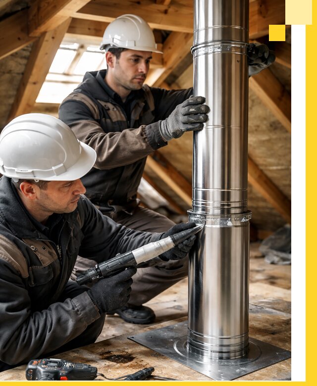 Монтаж дымоходов для каминов в Ханты-Мансийске с гарантией качества