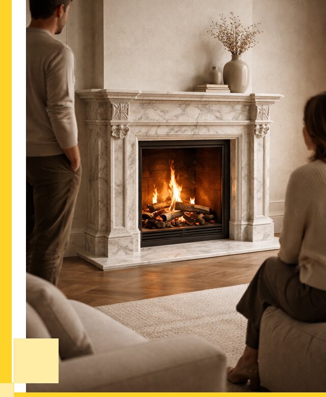 Мраморные камины под ключ в Ханты-Мансийске от 255225 р. | ЭриданХнт