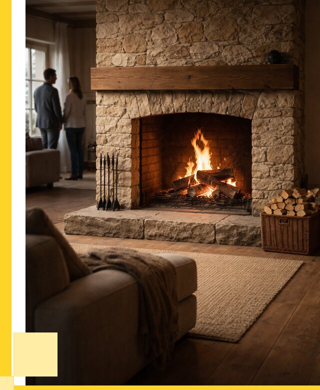 Открытые камины под ключ в Ханты-Мансийске от 153135 р. ЭриданХнт