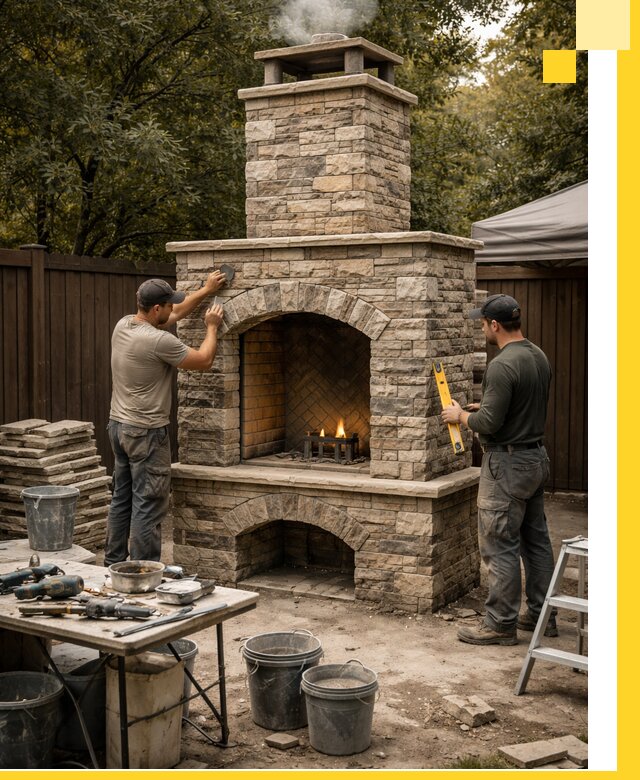 Проектирование и установка уличных каминов в Ханты-Мансийске