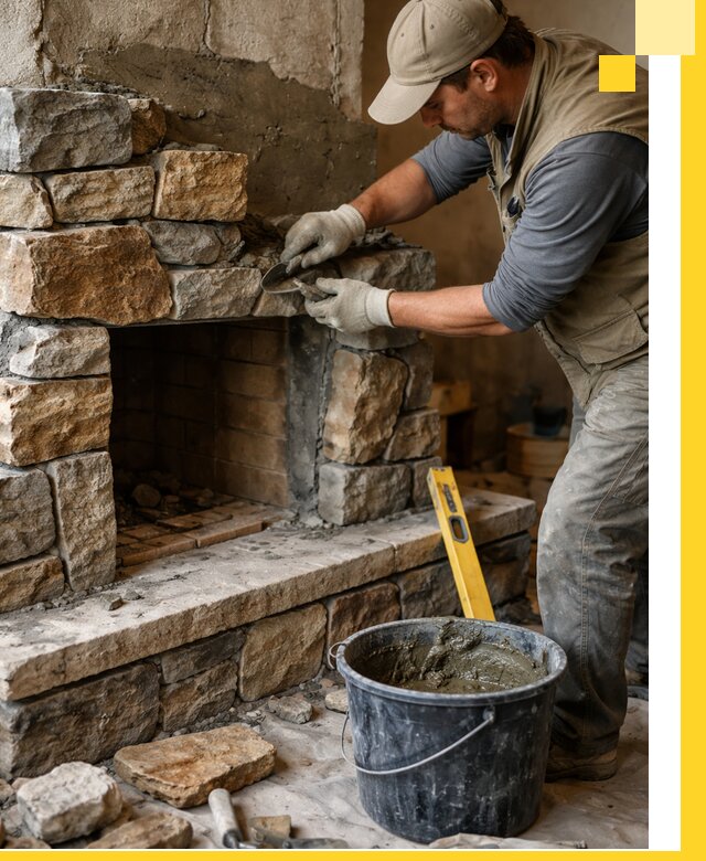 Изготовление и установка каменных каминов под ключ в Ханты-Мансийске