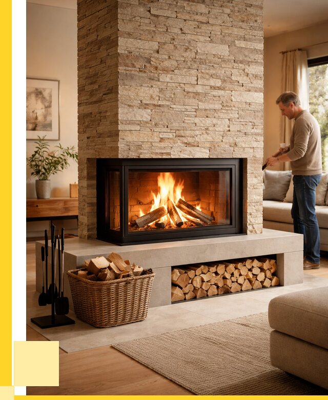 Дровяной камин под ключ в Ханты-Мансийске от 204180 р. | ЭриданХнт