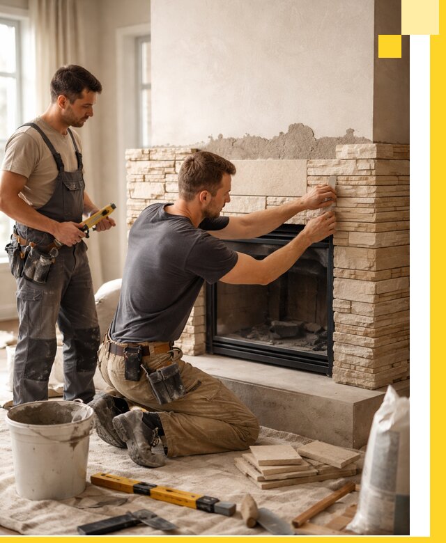 Установка и монтаж каминов для загородного дома в Ханты-Мансийске