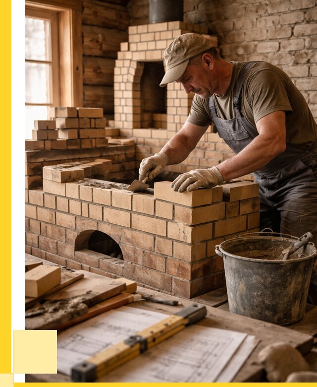 Кладка печей из кирпича в Ханты-Мансийске цены от 30627 р. - ЭриданХнт