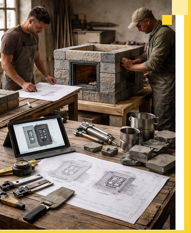 Разработка проектов печей с согласованием и монтажом в Ханты-Мансийске