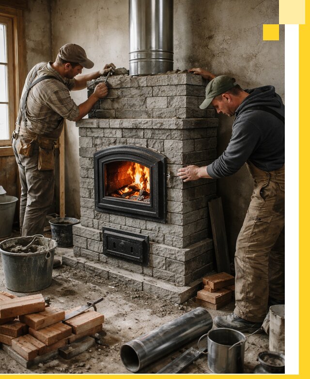 Производство, поставка и монтаж дровяных печей в Ханты-Мансийске