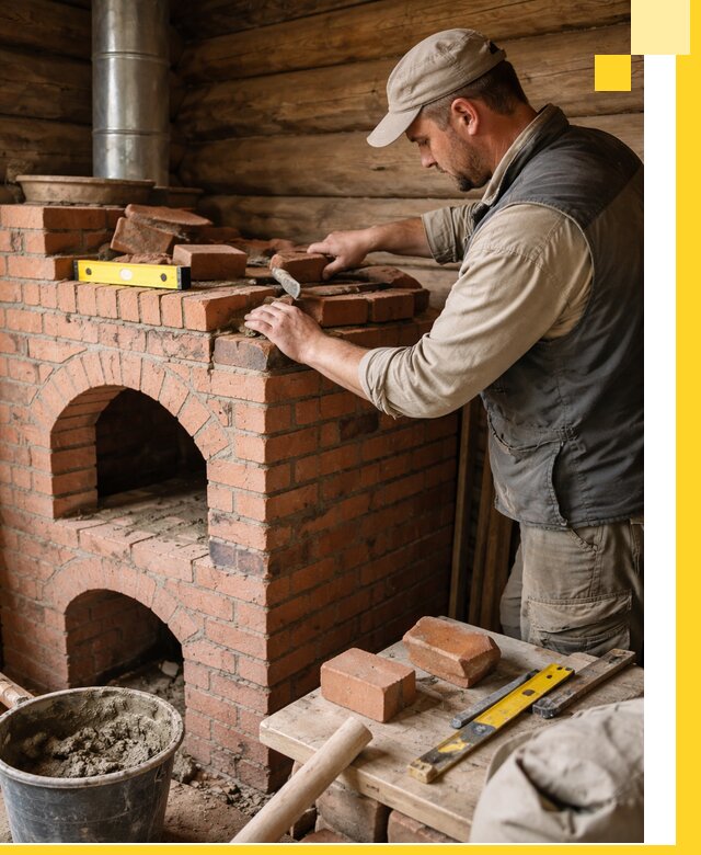 Изготовление и установка русских печей в Ханты-Мансийске под ключ