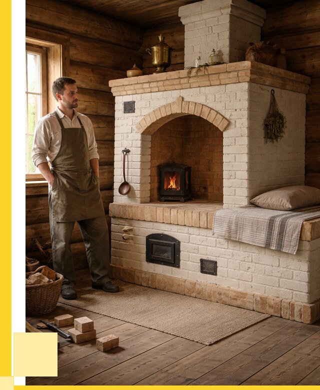 Русские печи с лежанкой под ключ в Ханты-Мансийске от 153135 р. ЭриданХнт