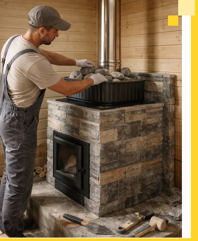 Печи для парной в Ханты-Мансийске, производство, монтаж и обслуживание