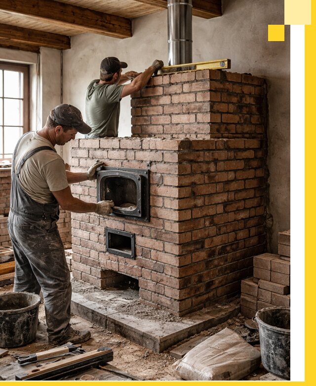 Печи для загородного дома под ключ в Ханты-Мансийске — монтаж и сервис