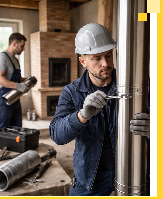 Профессиональный монтаж дымоходов для печей в Ханты-Мансийске