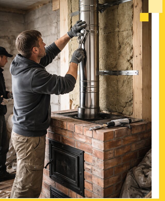 Изготовление и монтаж печей и дымоходов под ключ в Ханты-Мансийске