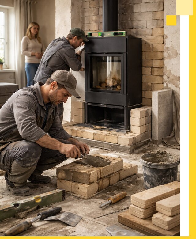 Печи и камины под ключ: проект, установка в Ханты-Мансийске