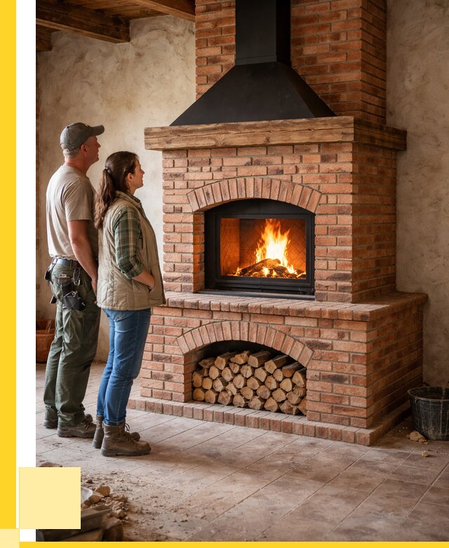 Печи камины из кирпича в Ханты-Мансийске от 122508 р. | ЭриданХнт