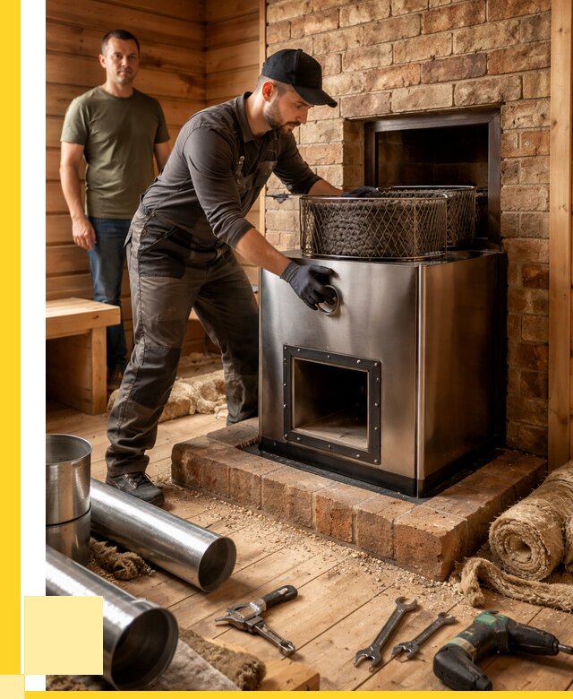 Монтаж банных печей под ключ в Ханты-Мансийске от 18376 р., ЭриданХнт