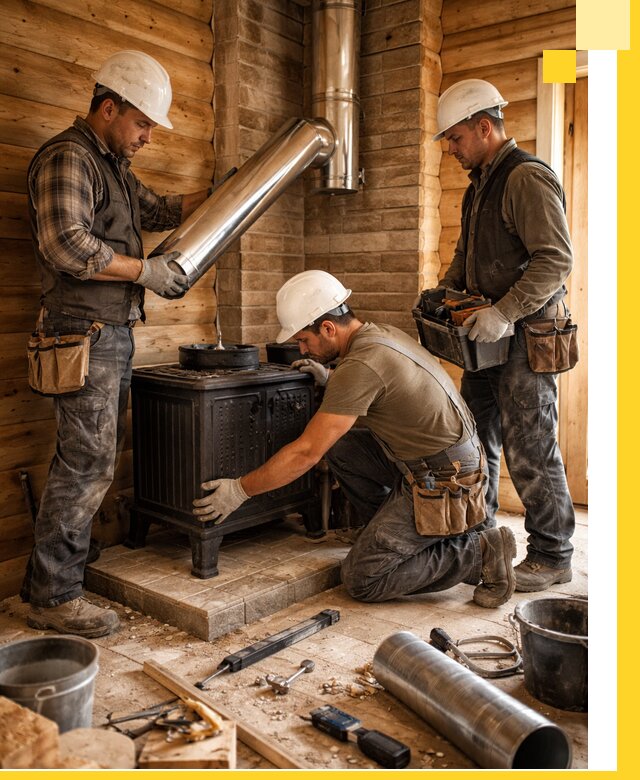 Профессиональный монтаж банных печей и дымоходов в Ханты-Мансийске