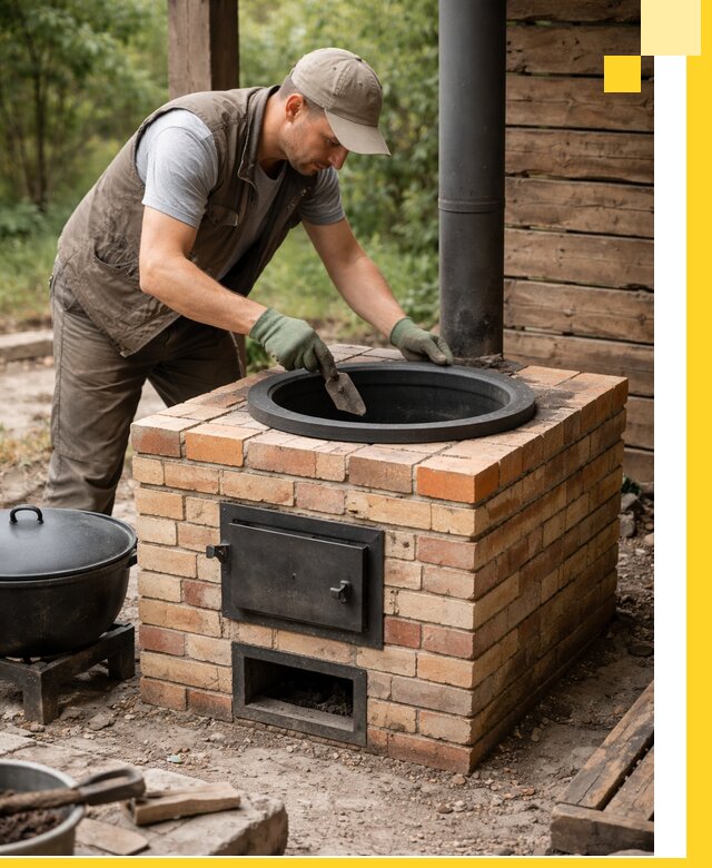 Изготовление и установка печей для казана в Ханты-Мансийске под ключ