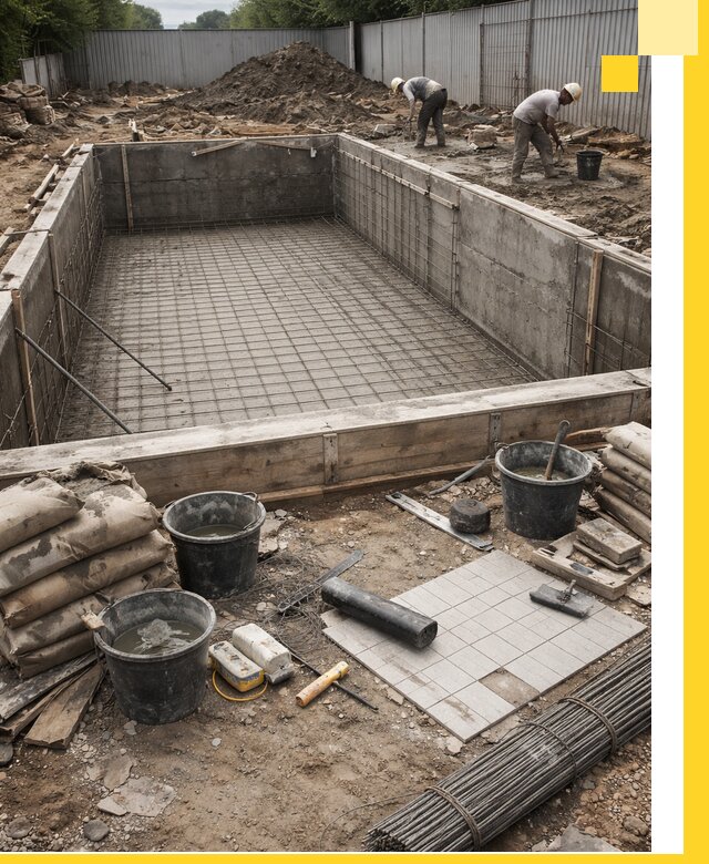 Строительство бассейнов под ключ в Ханты-Мансийске, дизайн и монтаж