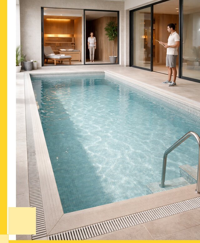 Отделка бассейна пленкой ПВХ в Ханты-Мансийске от 3573 р. - ЭриданХнт