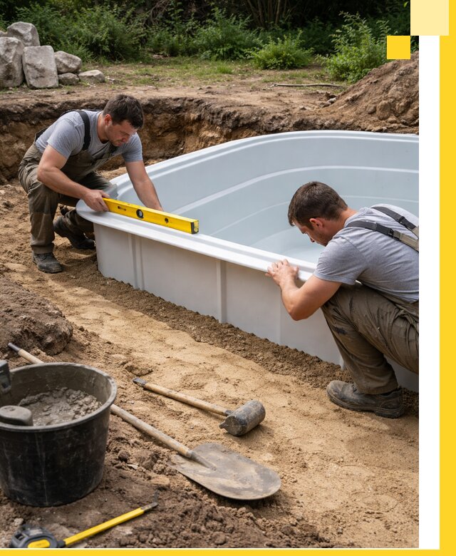 Производство и установка пластиковых бассейнов в Ханты-Мансийске под ключ