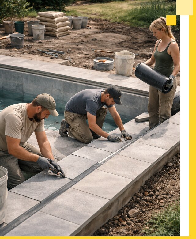 Строительство и монтаж уличных бассейнов под ключ в Ханты-Мансийске