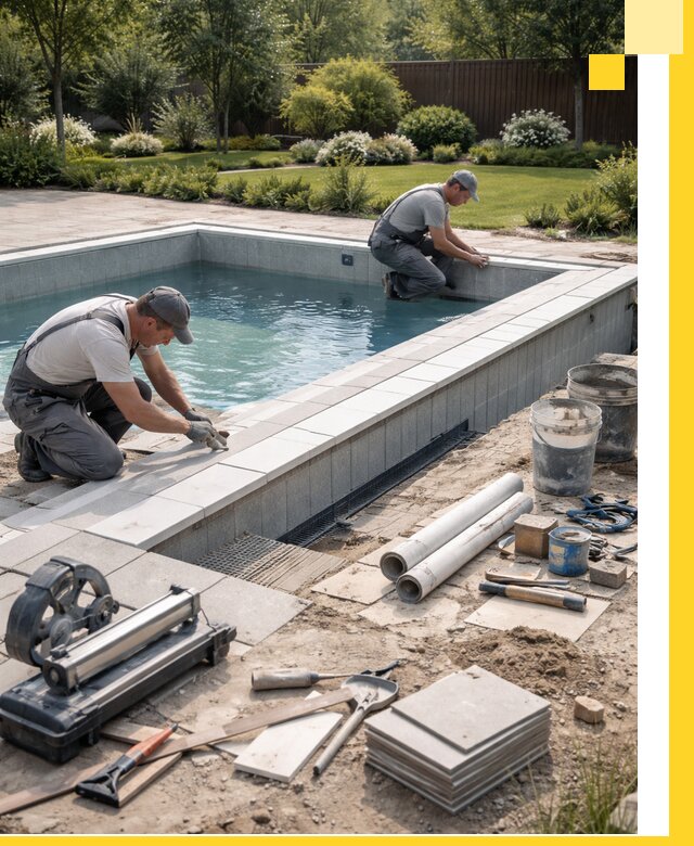 Строительство открытых бассейнов под ключ в Ханты-Мансийске профессионально