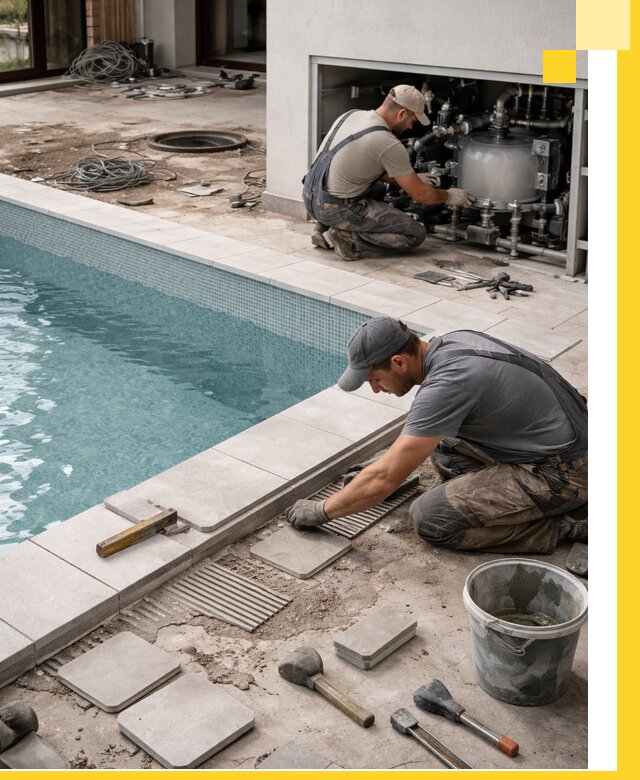 Строительство и монтаж бассейнов в коттедже в Ханты-Мансийске