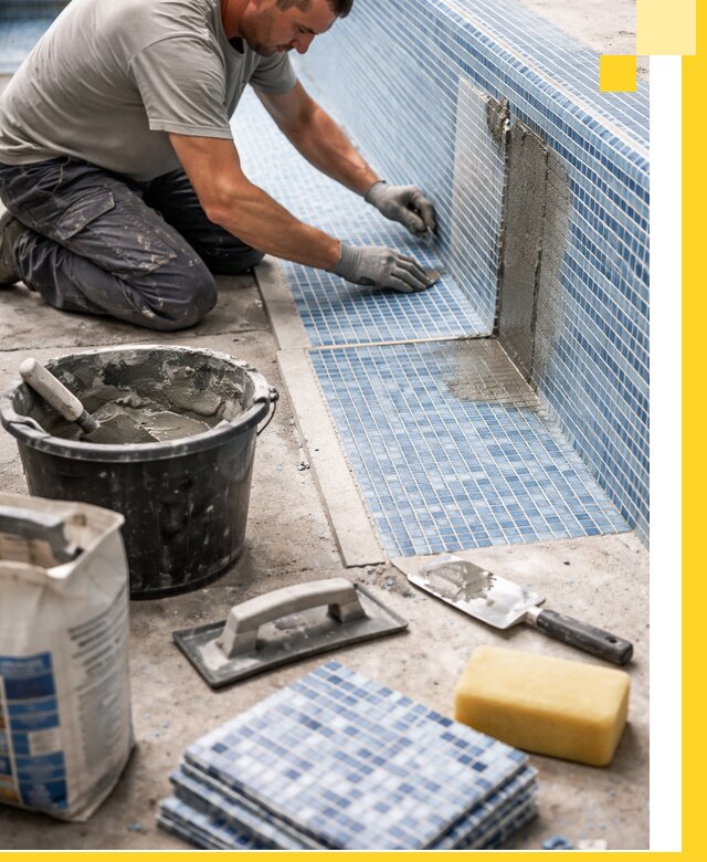 Укладка и ремонт мозаики для бассейнов под ключ в Ханты-Мансийске