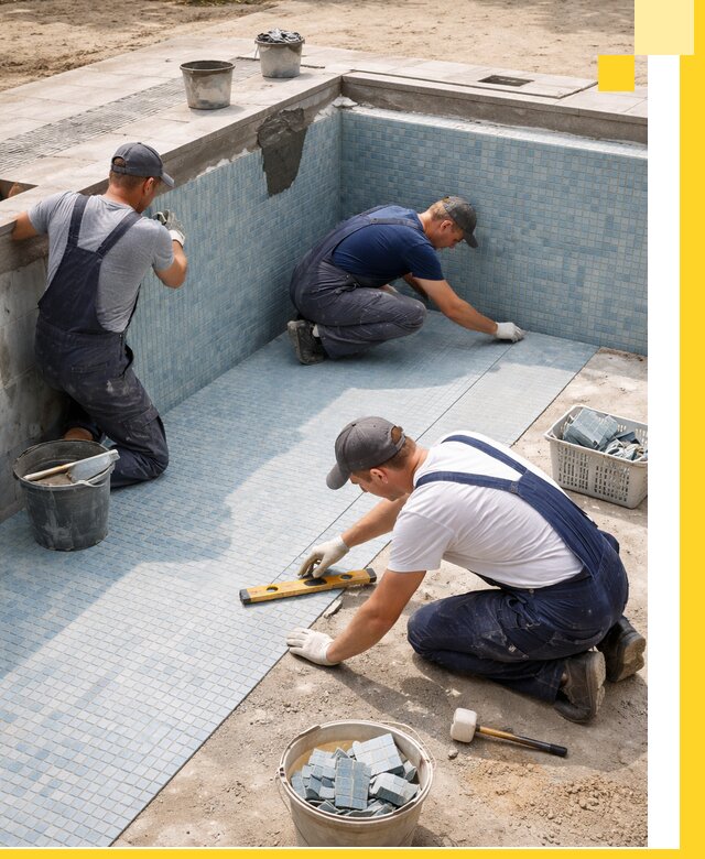 Укладка и установка плитки для бассейнов под ключ в Ханты-Мансийске