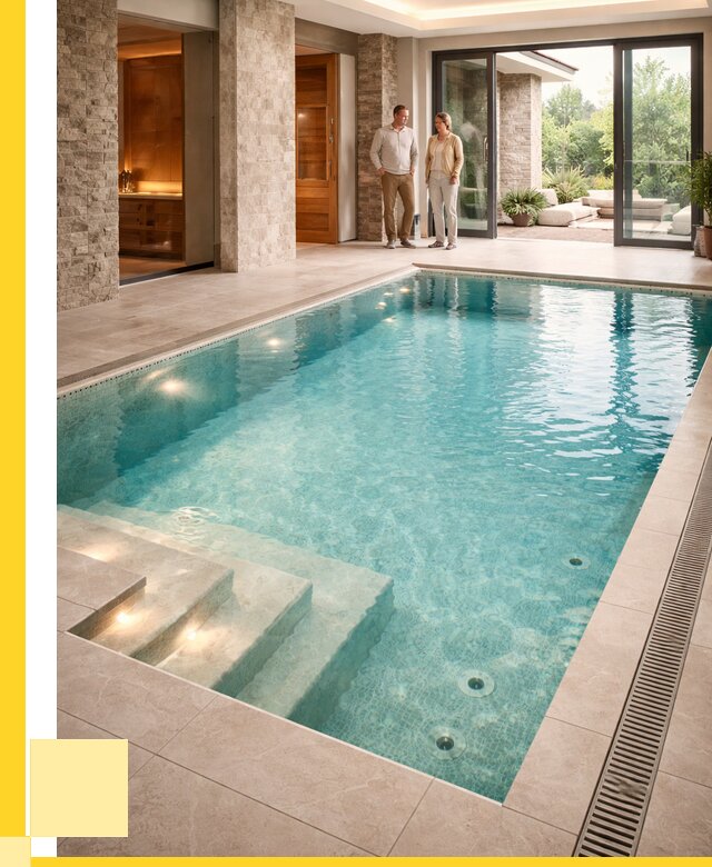 Бассейн во дворе в Ханты-Мансийске: проект, отделка от 1225080 р. | ЭриданХнт