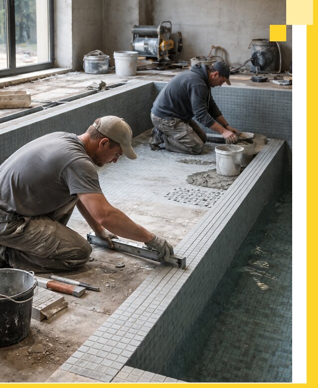 Строительство бассейна в частном доме в Ханты-Мансийске под ключ