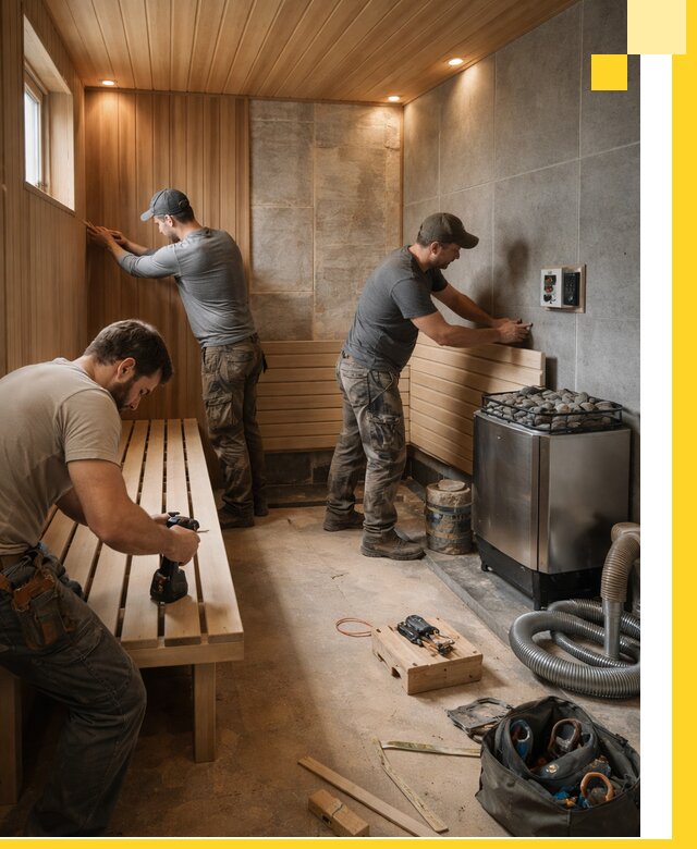 Сауны под ключ в Ханты-Мансийске, проектирование, строительство, отделка