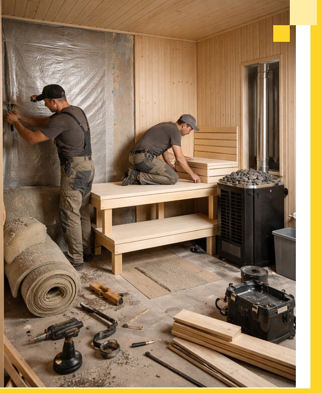 Проекты саун под ключ в Ханты-Мансийске дизайн и строительство