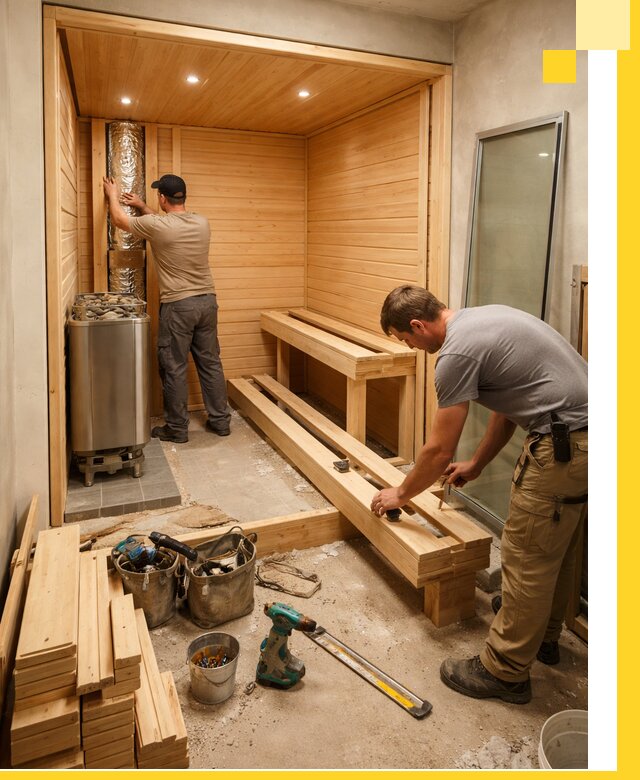 Проектирование и установка домашних саун под ключ в Ханты-Мансийске