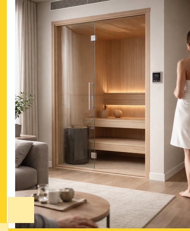 Сауна в квартире под ключ в Ханты-Мансийске от 122508 р. ЭриданХнт