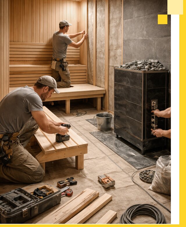 Дизайн и строительство интерьерных саун под ключ в Ханты-Мансийске