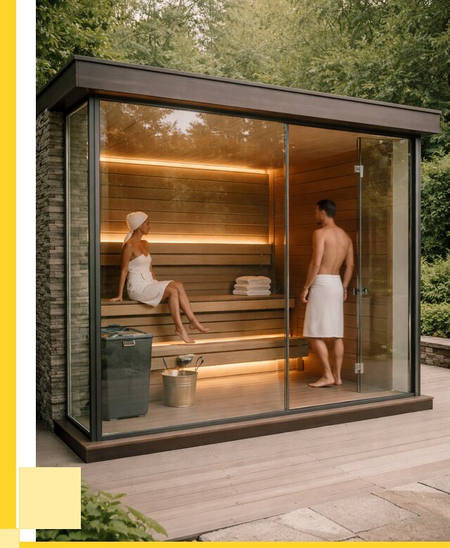 Сауна стеклянная и двери для сауны в Ханты-Мансийске от 255225 р. | ЭриданХнт