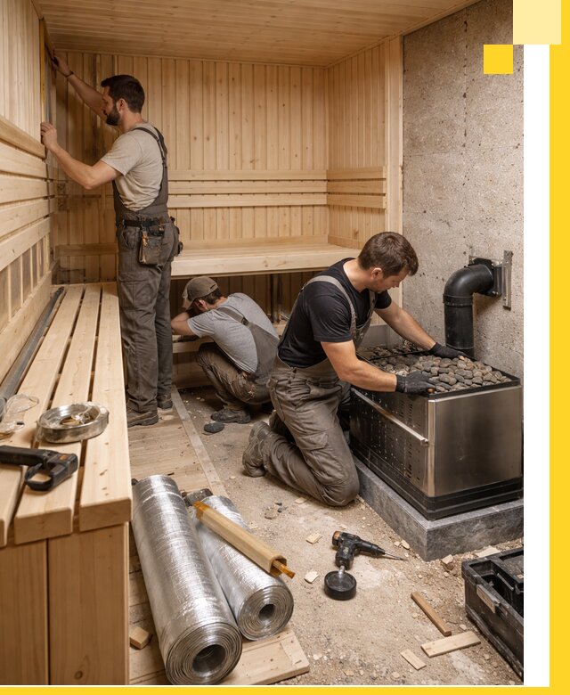 Индивидуальные сауны на заказ в Ханты-Мансийске под ключ, проект и монтаж