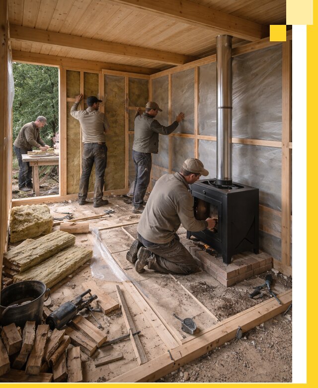 Профессиональный монтаж бань под ключ в Ханты-Мансийске для дома