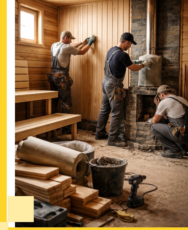 Ремонт бань под ключ в Ханты-Мансийске от 45941 р. | ЭриданХнт