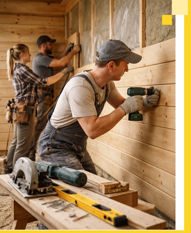 Обшивка бань под ключ в Ханты-Мансийске: отделка стен и потолков