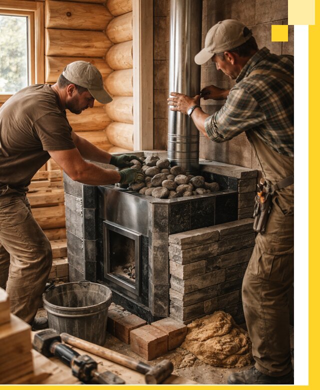 Строительство и отделка русских бань под ключ в Ханты-Мансийске