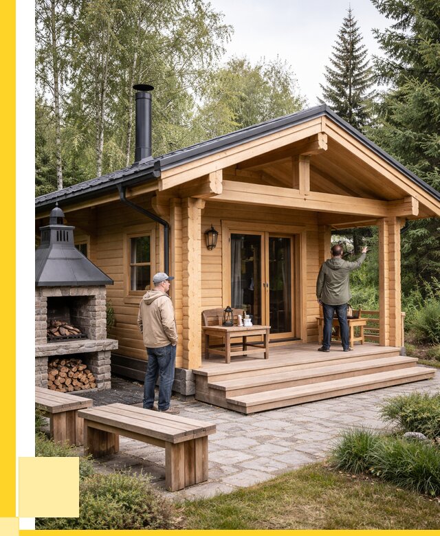 Деревянные бани под ключ в Ханты-Мансийске от 459405 р. | ЭриданХнт