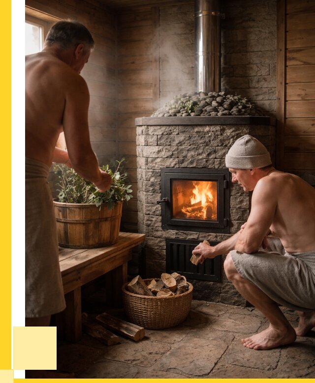 Банные печи под ключ в Ханты-Мансийске от 45941 р. | ЭриданХнт кирпичная