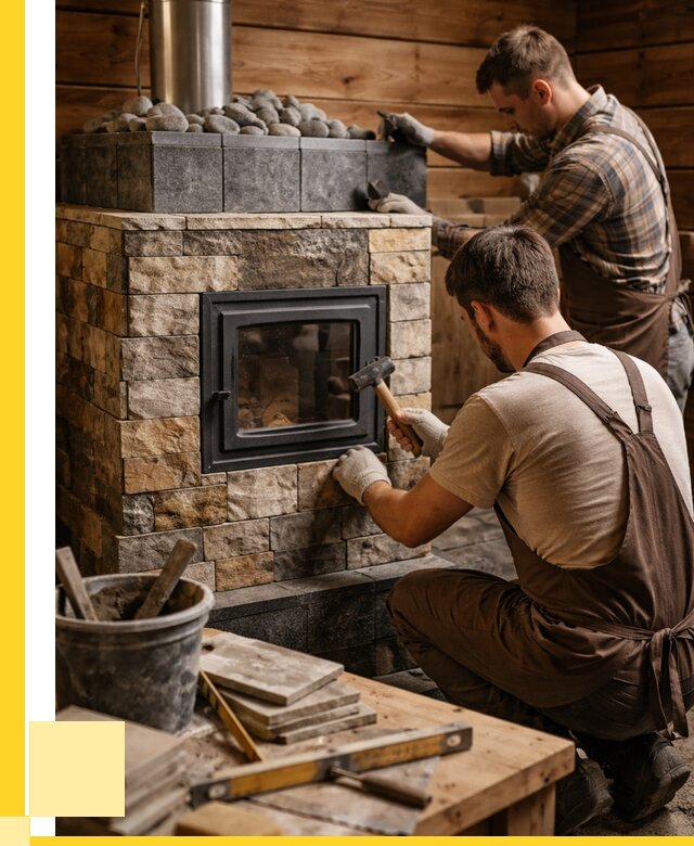 Облицовка банной печи в Ханты-Мансийске от 15314 р. | ЭриданХнт