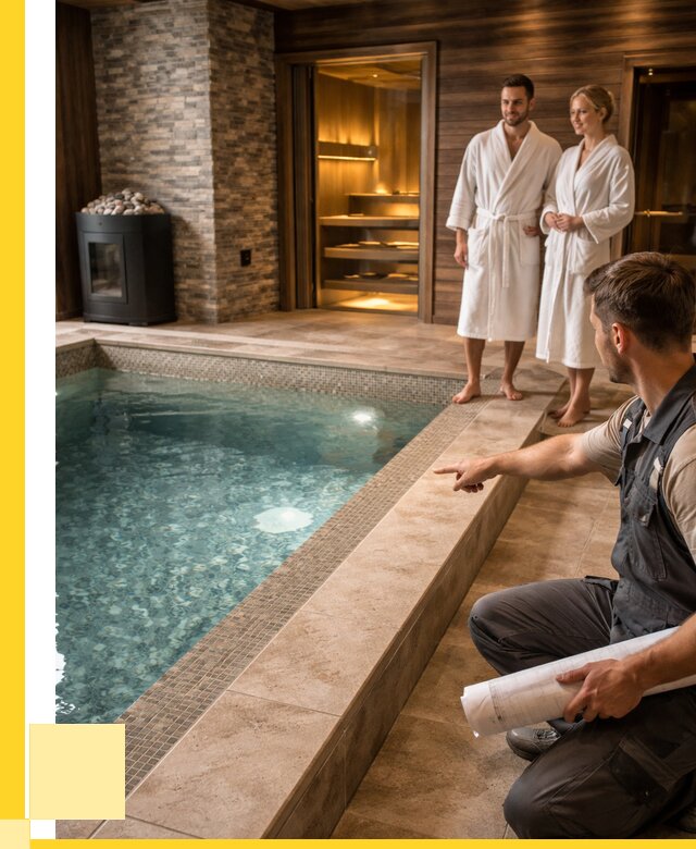 Проект бани с бассейном под ключ в Ханты-Мансийске от 66359 р. | ЭриданХнт