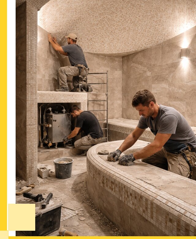 Монтаж хамамов под ключ в Ханты-Мансийске от 255225 р. ЭриданХнт