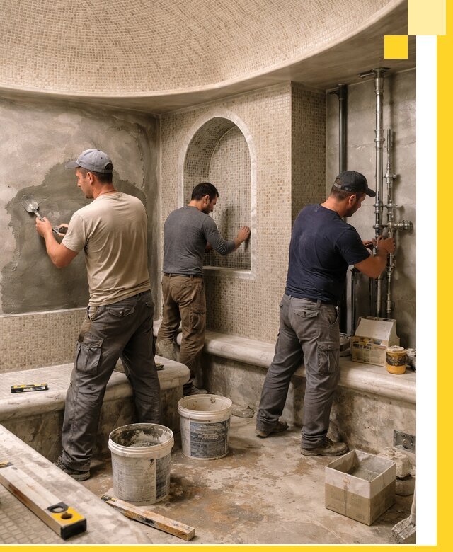 Профессиональный монтаж хамамов под ключ в Ханты-Мансийске с гарантией