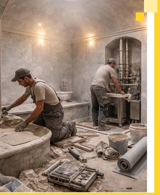 Строительство турецких бань хаммам под ключ в Ханты-Мансийске