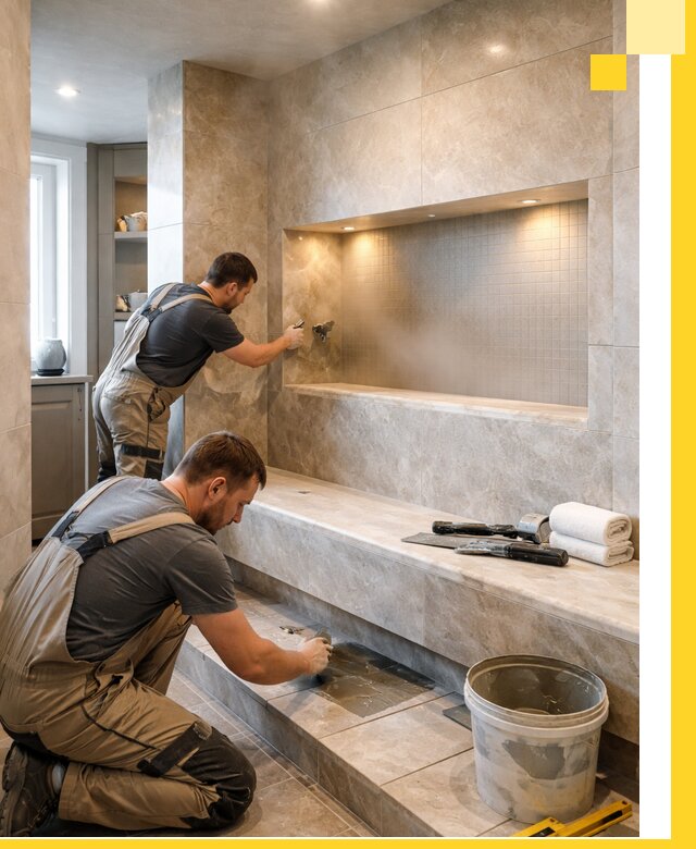 Профессиональное строительство хамама в квартире в Ханты-Мансийске